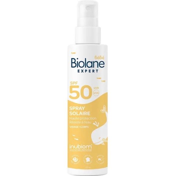 Spray solaire bébé SPF50 Biolane - spray de 200ml