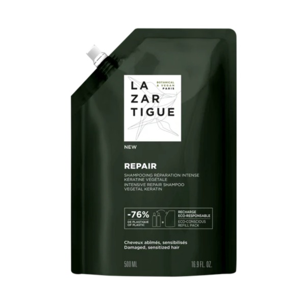Repair shampooing réparation intense Lazartigue - éco-recharge de 500ml