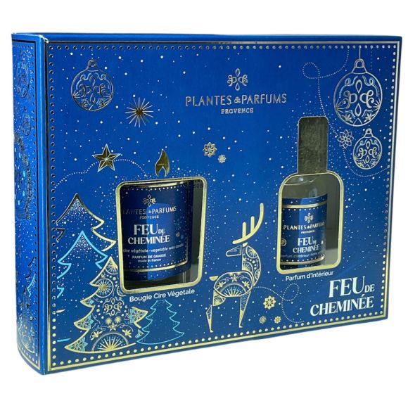 Coffret cadeau Feu de cheminée Plantes & Parfums de Provence - coffret 2 produits
