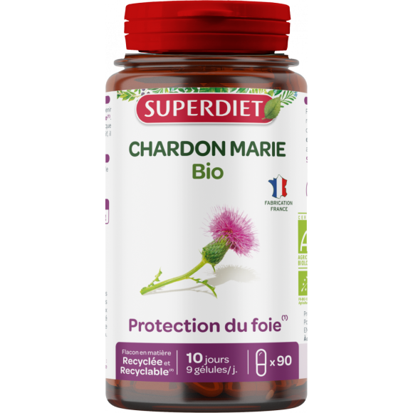 Chardon marie bio Super Diet - boite de 90 gélules