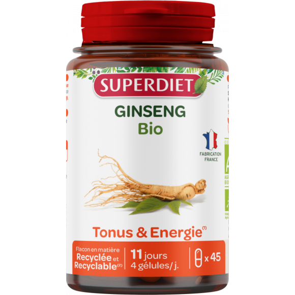 Ginseng bio Super Diet - boite de 45 gélules