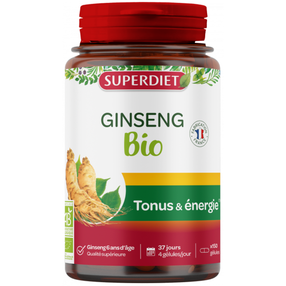 Ginseng bio Super Diet - boîte de 150 gélules
