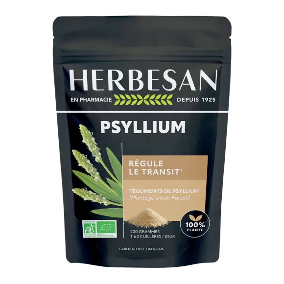 Psyllium bio Transit Intestinal Herbesan - sachet de 200g