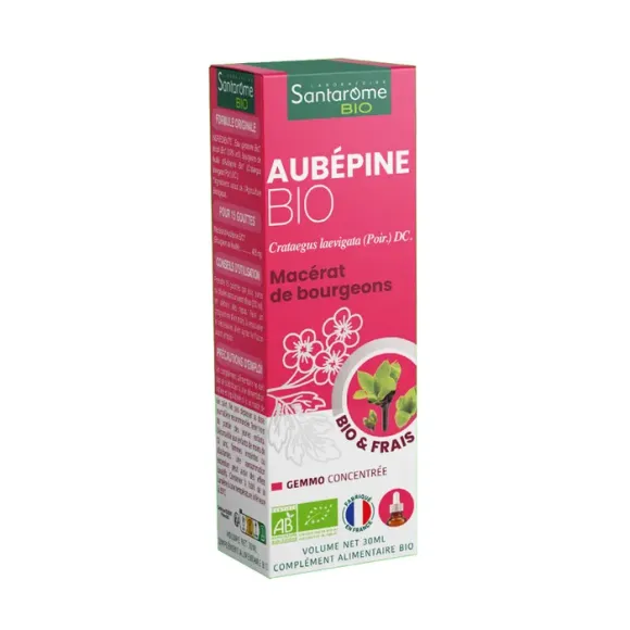 Aubépine bio Santarome - flacon de 30ml