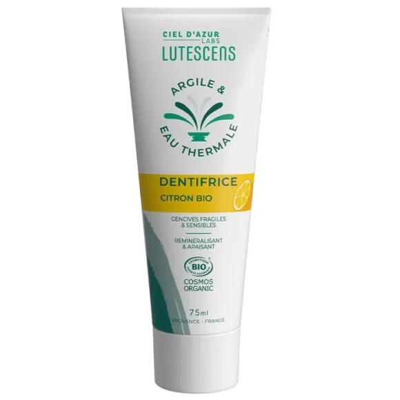 Dentifrice citron bio Lutescens - tube de 75ml