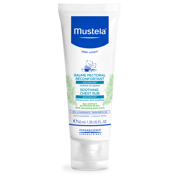 Baume pectoral réconfortant Mustela - tube de 40ml 