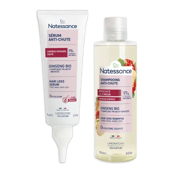 Coffret routine capillaire anti-chute Natessance - coffret de 2 produits 