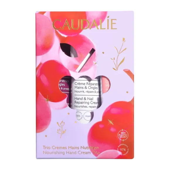 Trio crèmes mains nutrition Caudalie - coffret de 3 tubes