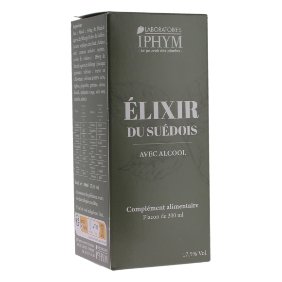 Élixir du suédois avec alcool Iphym - flacon de 300ml