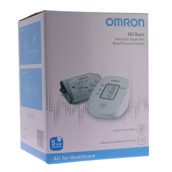 Tensiomètre électronique brassard m2 basic Omron - boite d'un tensiomètre + brassard