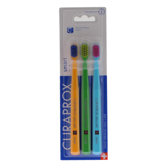 Brosse à dents cs smart ultra soft Curaprox - lot de 3 brosses à dents