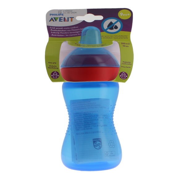 Avent tasse à bec souple bleu 9 mois et + Philips - tasse de 300ml