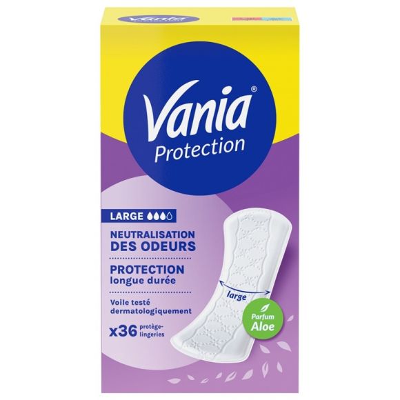 Protection large neutralisation des odeurs Vania - boite de 36 protège-lingeries 