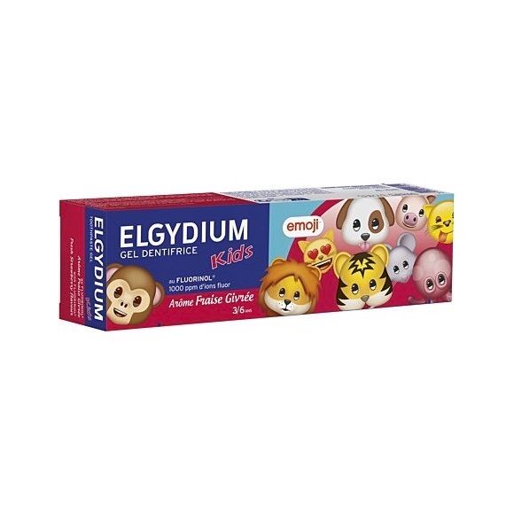 Dentifrice enfant 3-6 ans arôme fraise givrée Elgydium kids - tube de 50ml