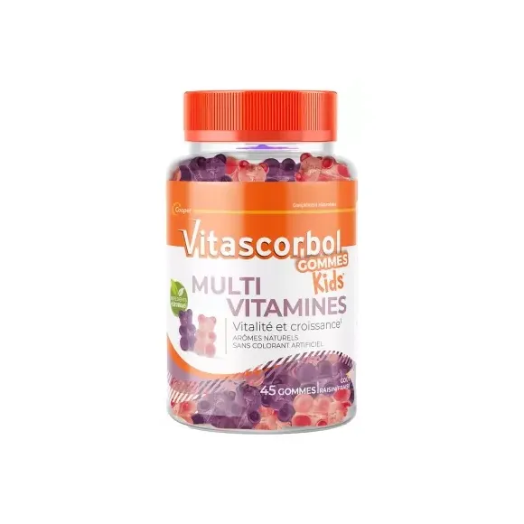 Vitascorbol Gommes kids multivitamines Cooper - pot de 45 gommes