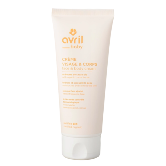 Crème visage et corps bébé Avril - tube de 100ml