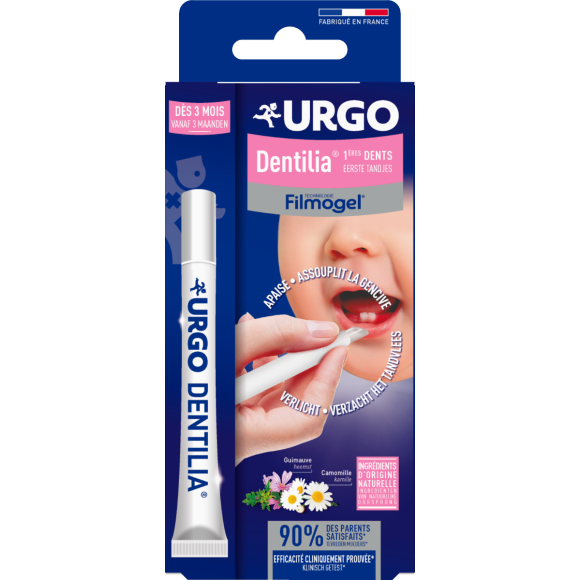 Filmogel dentilia premières dents dès 3 mois Urgo - tube de 10 ml
