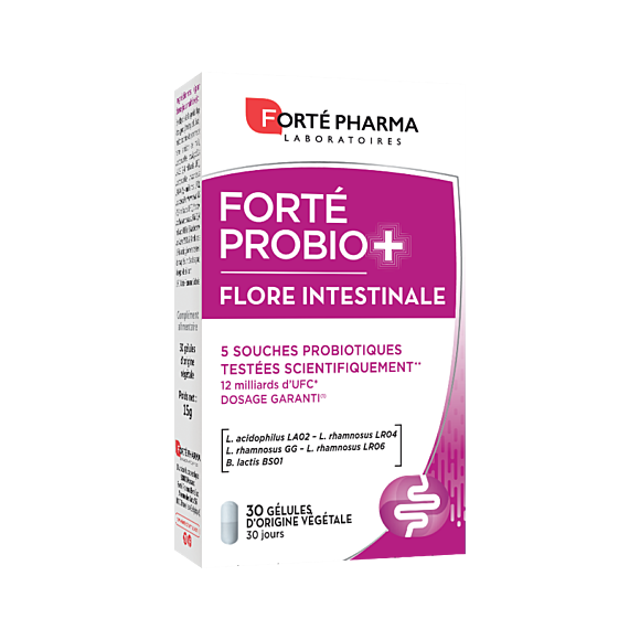 Forté Probio+ Flore intestinale Forté Pharma - boîte de 30 gélules