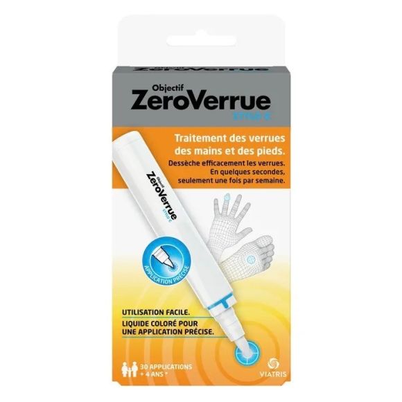 Objectif ZeroVerrue Stylo C mains et Pieds Viatris - 1 stylo de 3ml