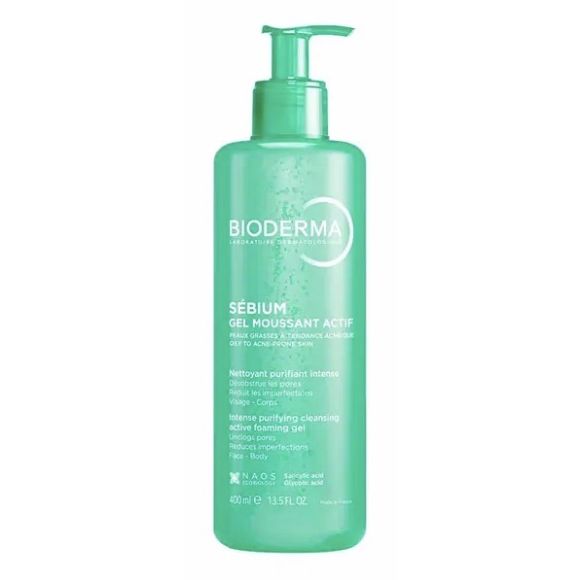 Sébium Gel moussant actif Bioderma - flacon-pompe de 400ml