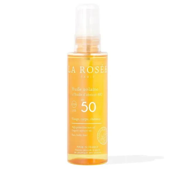 Huile solaire à l'huile d'abricot bio La Rosée - spray de 150ml