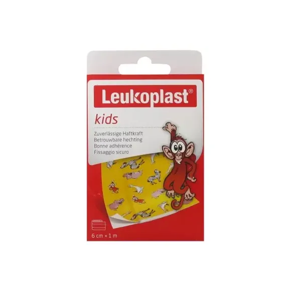 Leukoplast bande pansement kids Zoo BSN Médical - une bande 6cm x 1m