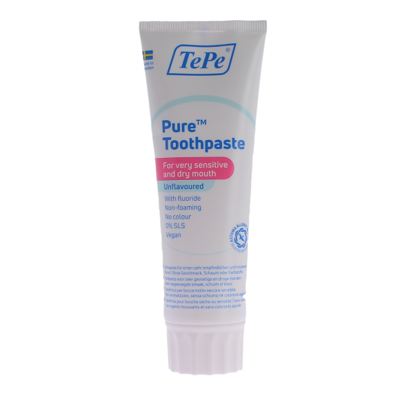 Dentifrice Pure goût neutre TePe - tube de 75ml