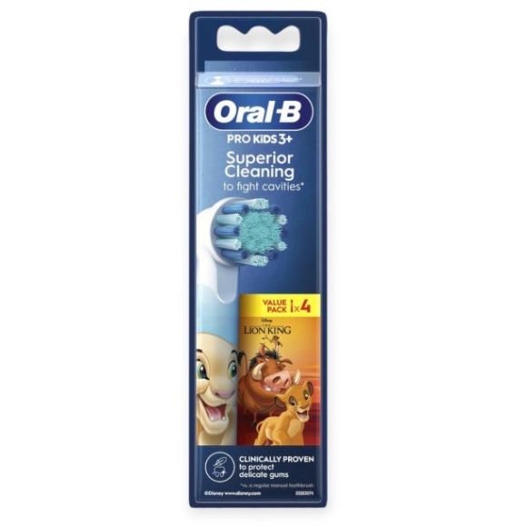 Superior cleaning brossettes roi lion Oral-B - boite de 4 brossettes 