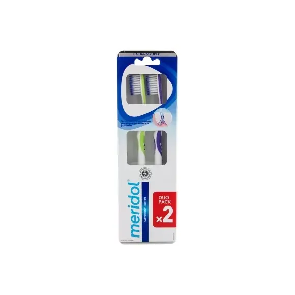 Brosse à dents extra souple Parodont expert Meridol - 2 brosses à dents