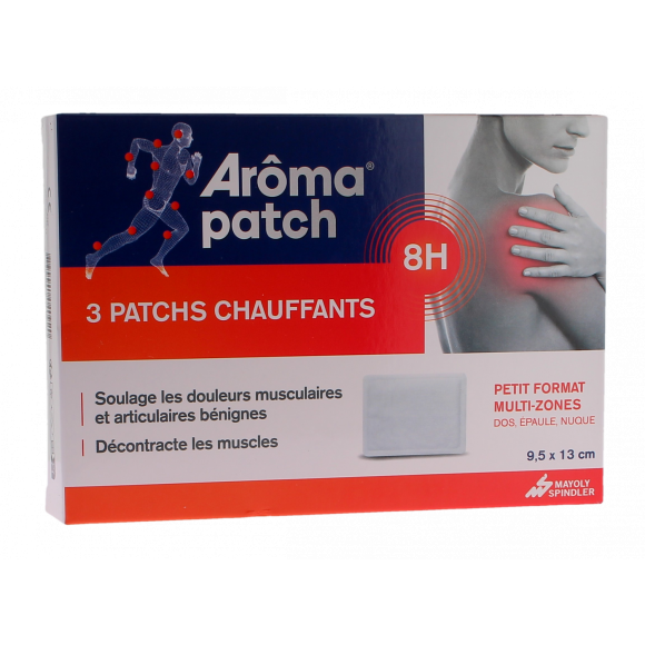 Arôma patch petit format multi-zones Mayoly Spindler - 3 patchs chauffants de 9,5 x 13 cm