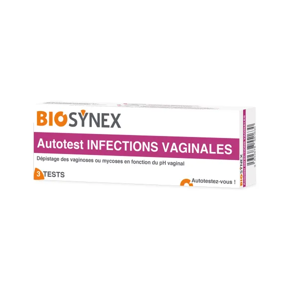 Autotest infections vaginales Biosynex - boîte de 3 tests