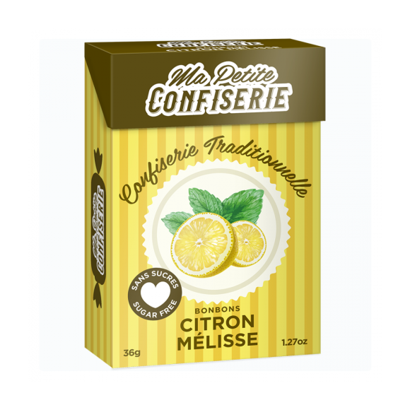 Bonbons citron mélisse Ma petite confiserie - boîte de 36,5 g