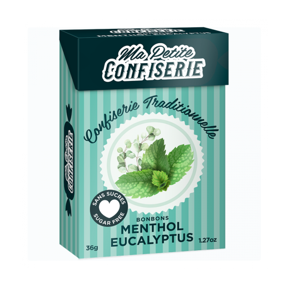Bonbons menthol eucalyptus Ma petite confiserie - boîte de 36,5 g