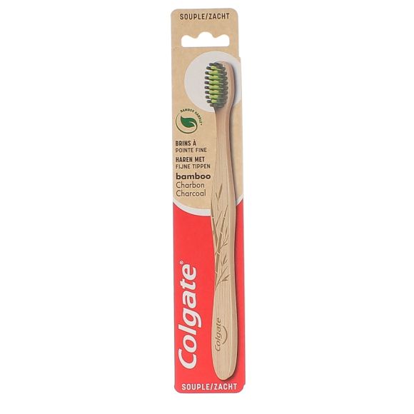 Brosse à dents souple bambou Colgate - une brosse à dents
