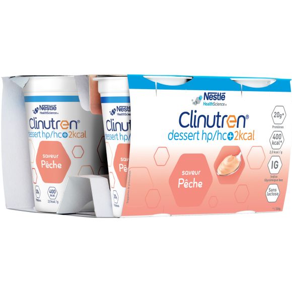Clinutren saveur pêche HP/HC + Nestlé - lot de 4x200g