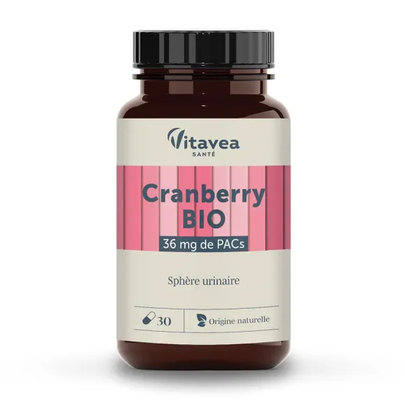 Cranberry bio Vitavea - pot de 30 gélules
