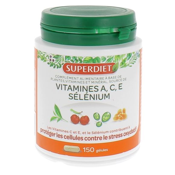 Complexe Sélénium Vitamines A.C.E Super Diet - 150 gélules