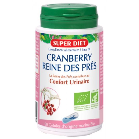 Cranberry + Reine des près BIO  Super Diet - 90 gélules