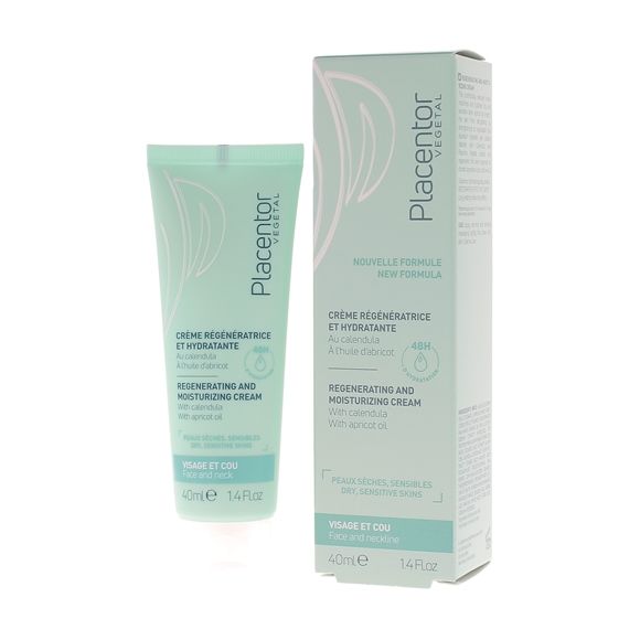 Crème régénératrice et hydratante Placentor végétal - tube de 40 ml
