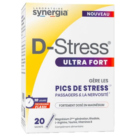 D-Stress ultra fort Synergia - boite de 20 sachets