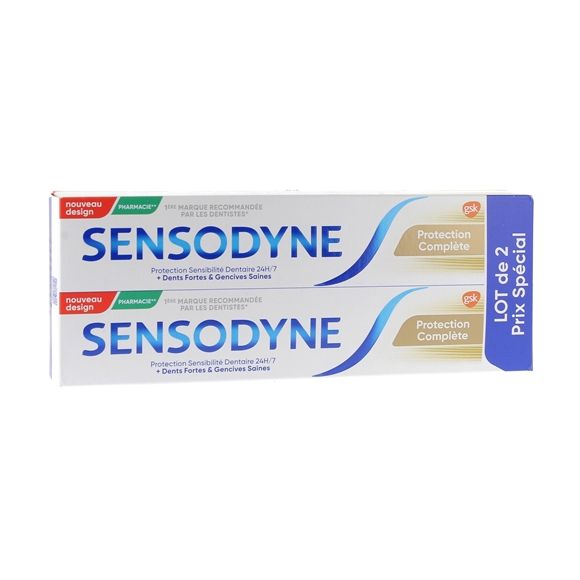 Protection complète Sensodyne - lot de 2 tubes de 75 ml