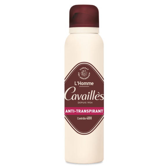 Anti-transpirant homme contrôle 48H Rogé Cavaillès - spray de 150 ml