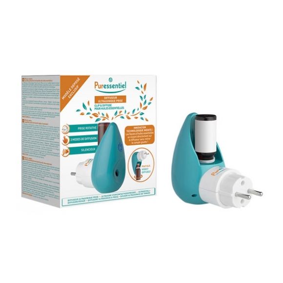 Diffuseur ultrasonique prise Clip et Diffuse Puressentiel - 1 prise
