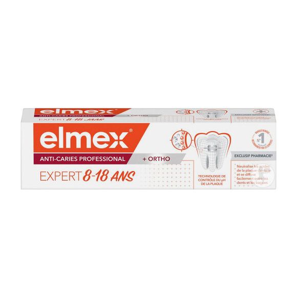Dentifrice anti-caries professional junior 8-18 ans Elmex - tube de 75 ml