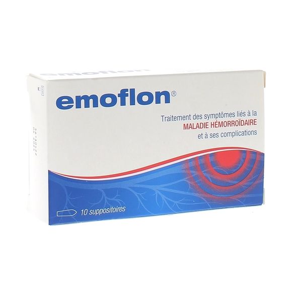 Emoflon hémorroïdes - boîte de 10 suppositoires