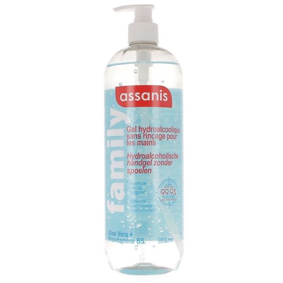 Family Gel Hydroalcoolique Assanis - flacon pompe de 980ml