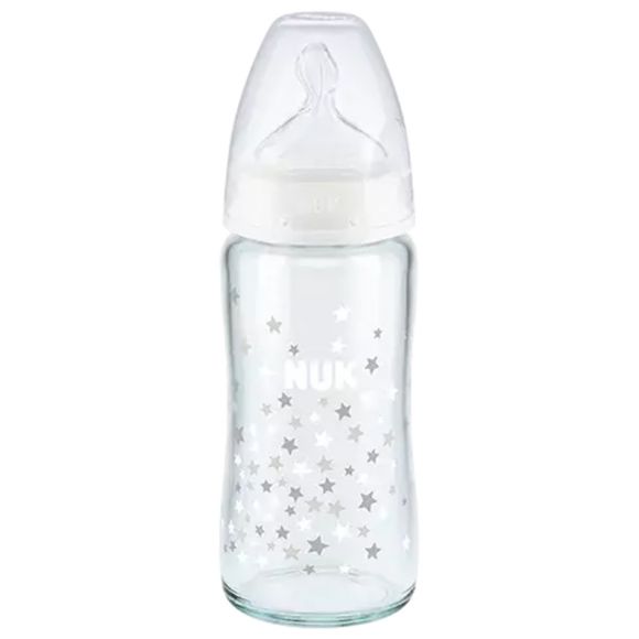 First Choice + Biberon verre 0-6 mois NUK - biberon de 240 ml