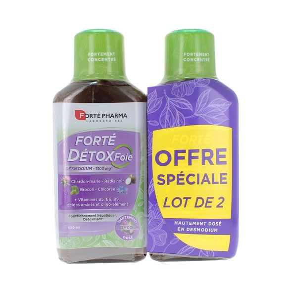 Forté DetoxFoie Desmodium Forté Pharma - lot de 2 flacons de 500ml