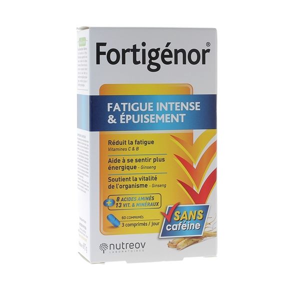 Fortigénor fatigue intense et épuisement Nutreov - boîte de 60 comprimés