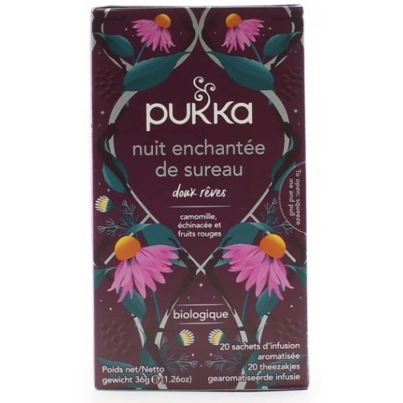 Nuit enchantée de sureau doux rêves Pukka - boite de 20 sachets